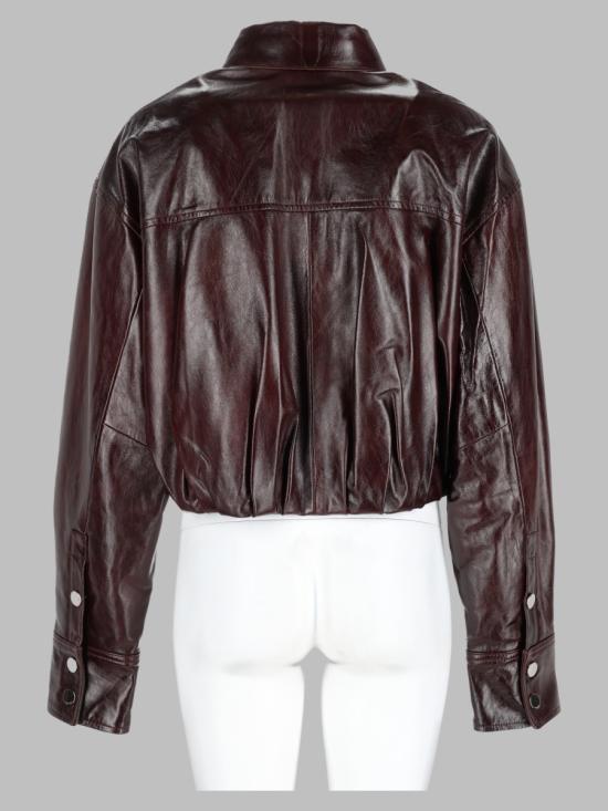 26FW 스포트막스 가죽 자켓 2622446022600 056F001 PURPLE - SPORTMAX