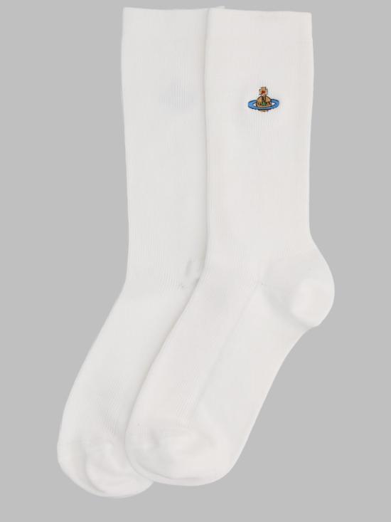 26FW 비비안웨스트우드 양말 8104000C K006PA401 WHITE - VIVIENNE WESTWOOD