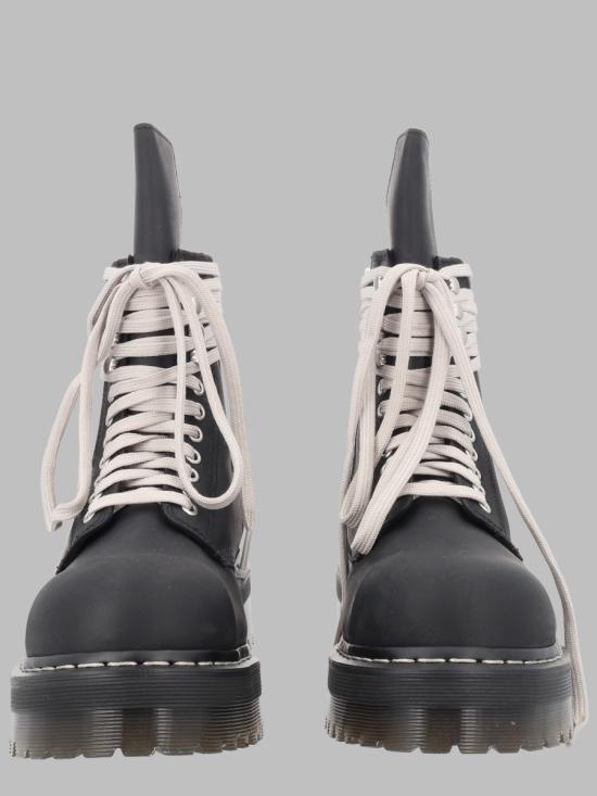 26FW 릭오웬스 X 닥터마틴 닥터마틴 x 릭 오웬스 쿼드 솔 스틸 토 부츠 DM02F1813 300109 BLACK