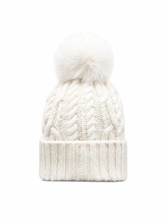 26FW 몽클레어 폼폼 울 캐시미어 블렌드 비니 L20933B00041 M4506002 WHITE - MONCLER