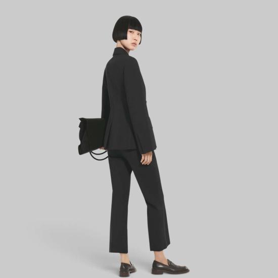  씨오 크롭 팬츠 Co 크롭 플레어 팬츠 001 블랙 - CO
