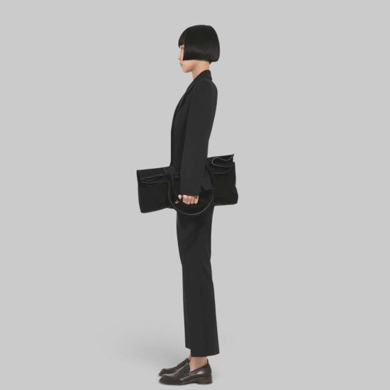  씨오 크롭 팬츠 Co 크롭 플레어 팬츠 001 블랙 - CO