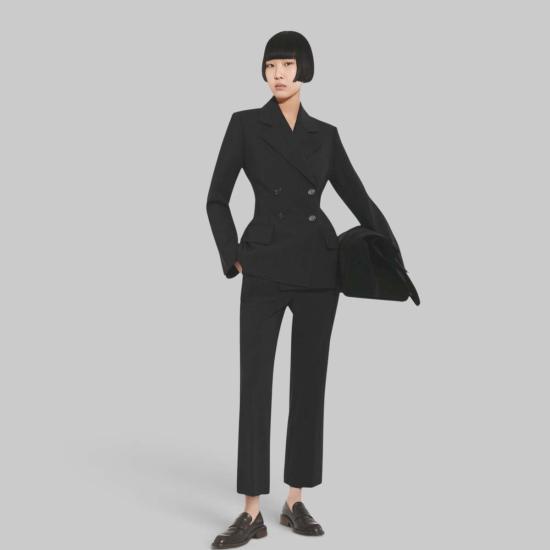  씨오 크롭 팬츠 Co 크롭 플레어 팬츠 001 블랙 - CO