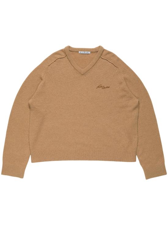 26FW 아크네 스튜디오 긴팔 티셔츠 B60419 KNIT000008ALJ BEIGE