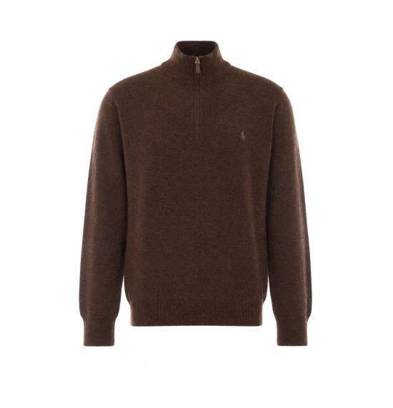 26FW 폴로 랄프로렌 집업 니트 710876756503 CINNAMON BROWN HEATHER