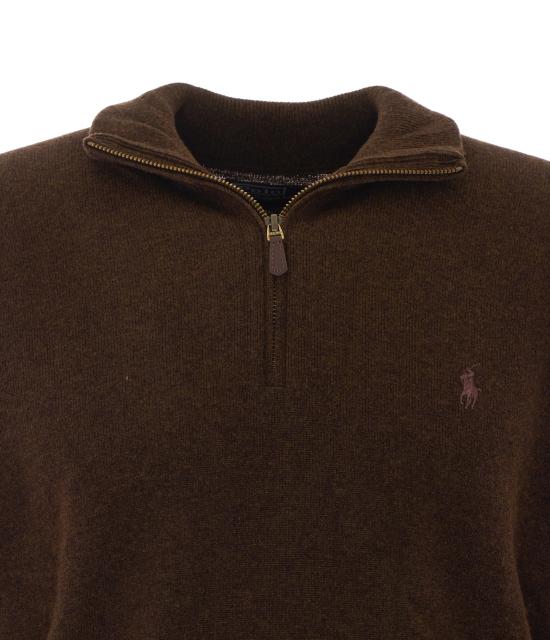 26FW 폴로 랄프로렌 집업 니트 710876756503 CINNAMON BROWN HEATHER - POLO RALPH LAUREN