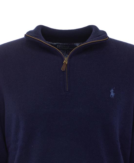 26FW 폴로 랄프로렌 집업 니트 710876756001 HUNTER NAVY BLUE - POLO RALPH LAUREN