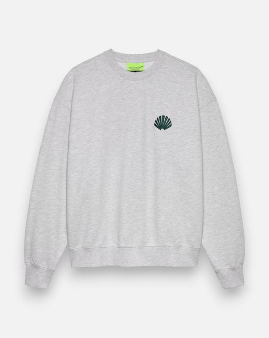  뉴 암스테르담 서프 어쏘시에이션 긴팔 티셔츠 2602118001 ASH BOTTLE GREEN LIGHT GREY