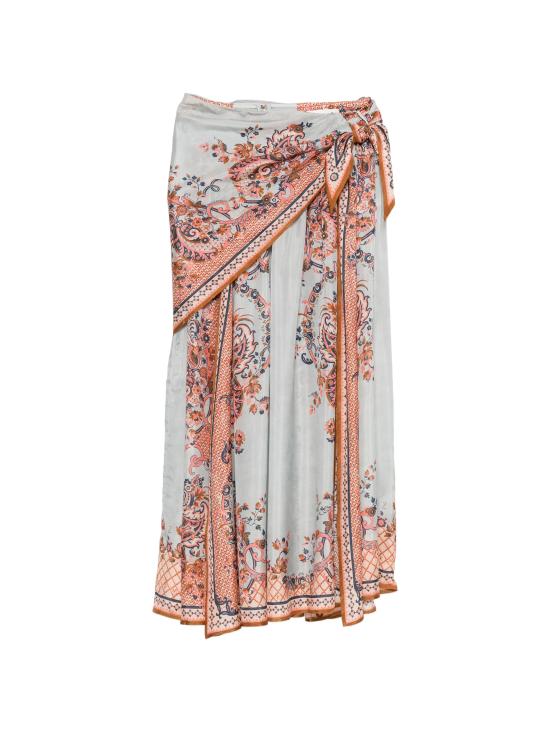 26FW 짐머만 미디 스커트 8066SSS261 BLUPF BLUE PAISLEY FLORAL