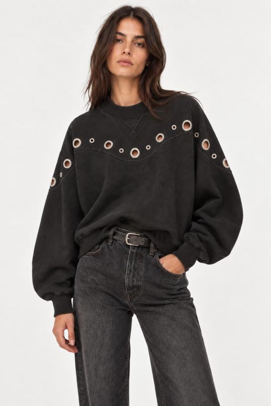  이자벨마랑 스웨터 이자벨 마랑 나일렉스 스웨트셔츠 블랙 - ISABEL MARANT