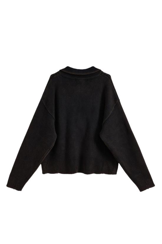 26FW 아큐펑처 1993 집업 니트 HTEM411104111 BLACK - ACUPUNCTURE 1993