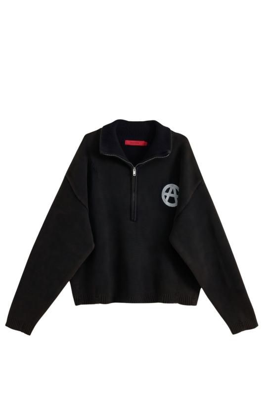 26FW 아큐펑처 1993 집업 니트 HTEM411104111 BLACK