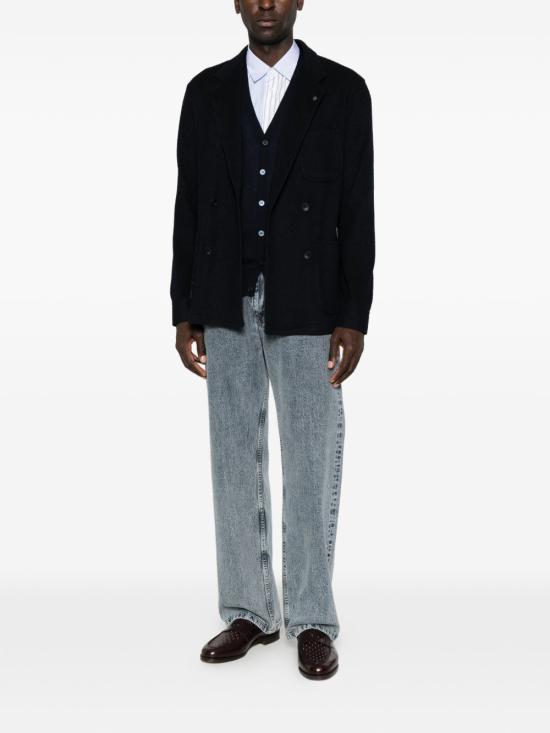 26FW 꼬르넬리아니 니트 베스트 28M5362A25129 001 BLU - CORNELIANI