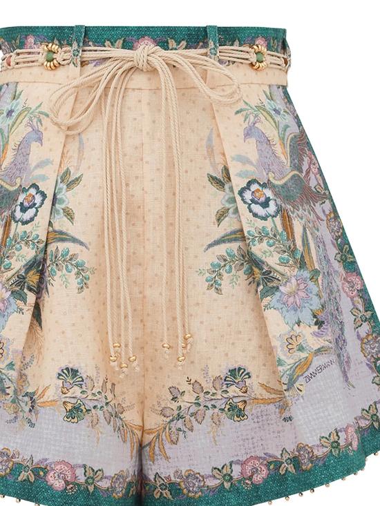 26FW 짐머만 숏팬츠 8632ASS262 CSCFL CREAM SCARF FLORAL - ZIMMERMANN
