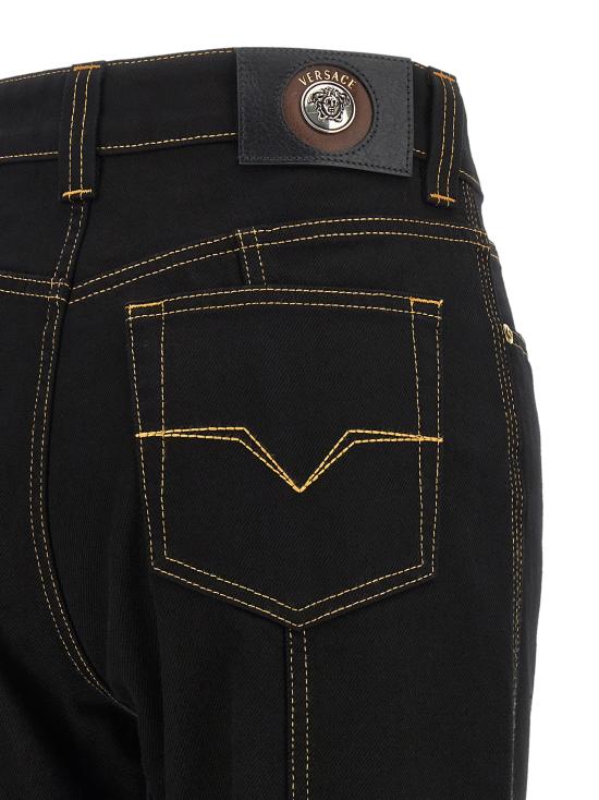 26FW 베르사체 데님 팬츠 10267501A187781D040 Black - VERSACE