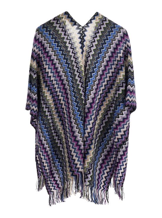 26FW 미소니 케이프 5P2SWMDA8130001 Blu - MISSONI