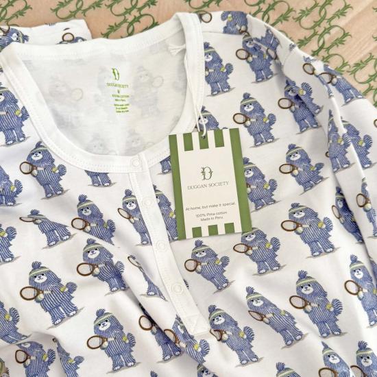  Duggan Society 언더웨어 더건 소사이어티 테니스견 피마 코튼 파자마 세트 - OTHER BRANDS