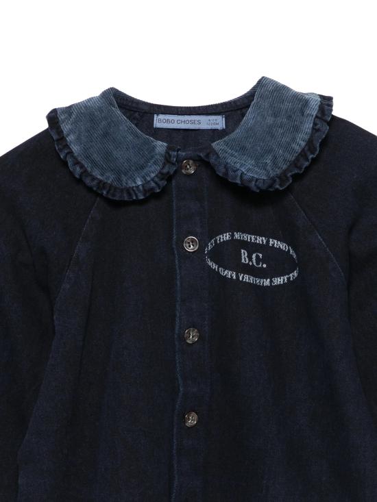 26FW [키즈] 보보쇼즈 셔츠 B226AC024 401 DENIM BLUE - BOBO CHOSES