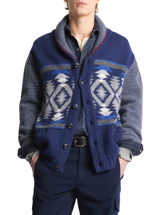 26FW 페이 가디건 MMMC1532770 YTY139Y NAVY - FAY