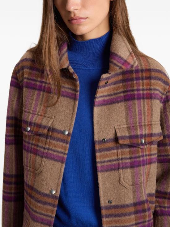 26FW 울리치 코트 CFWWOS2037FRUT5417 7451 BISON CHECK - WOOLRICH