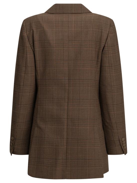 26FW 막스마라 아우터 더블 브레스트 울 블레이저 재킷 및 코트 (브라운) - MAX MARA