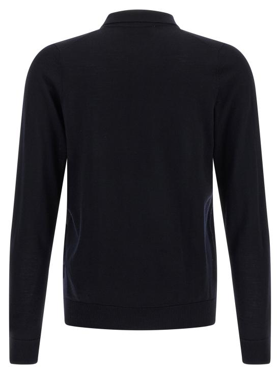 26FW LARMERI STUDIO 폴로 티셔츠 메리노 울 셔츠 폴로 블루 - OTHER BRANDS