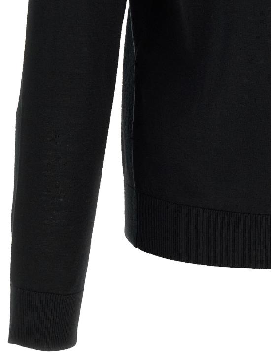 26FW LARMERI STUDIO 폴로 티셔츠 메리노 울 셔츠 폴로 블랙 - OTHER BRANDS