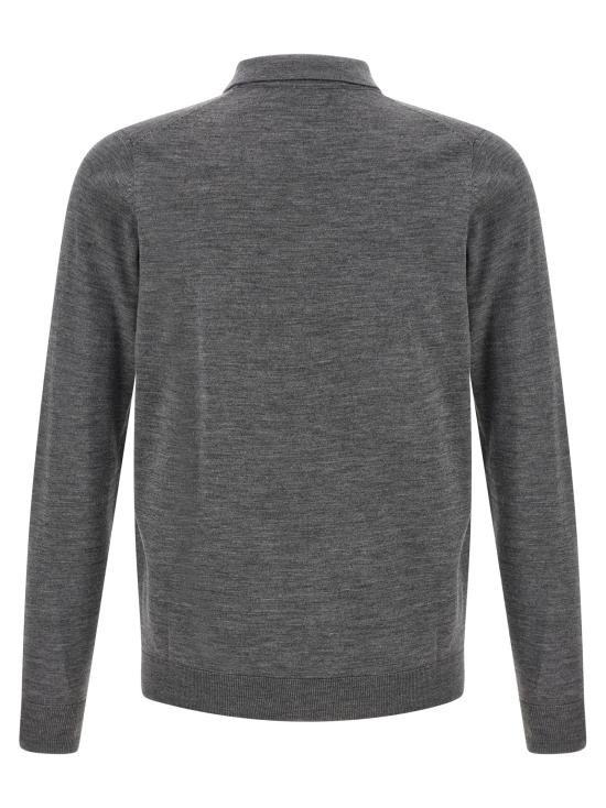 26FW LARMERI STUDIO 폴로 티셔츠 메리노 울 셔츠 폴로 그레이 - OTHER BRANDS