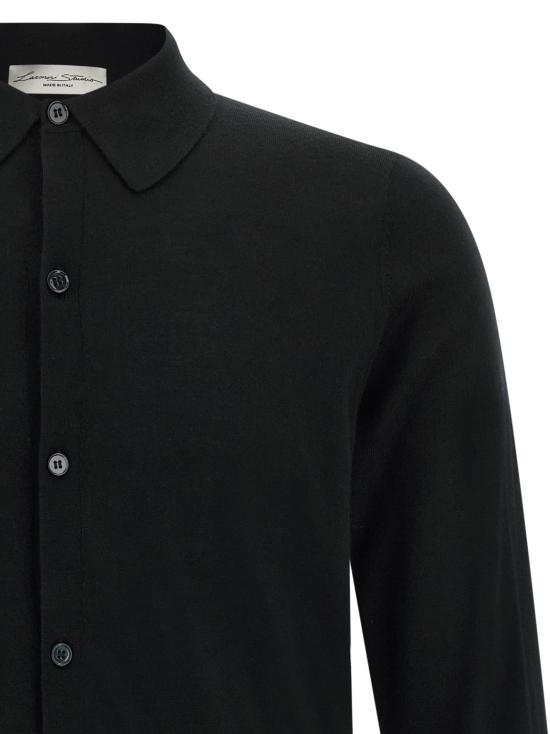 26FW LARMERI STUDIO 폴로 티셔츠 셔츠 폴로 셔츠 블랙 - OTHER BRANDS