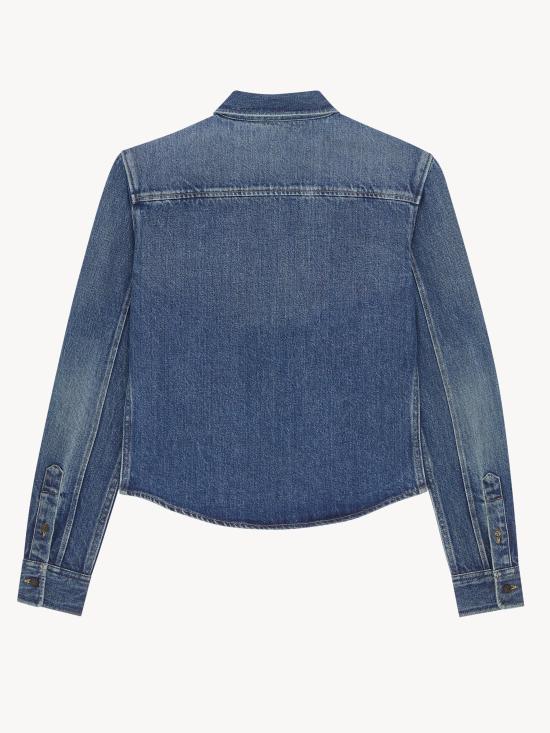 26FW 생로랑 셔츠 873984Y20PA 5113 BLU - SAINT LAURENT