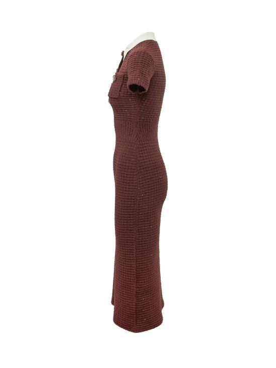 26FW 셀프 포트레이트 원피스 SC26091M BU BURGUNDY - SELF PORTRAIT