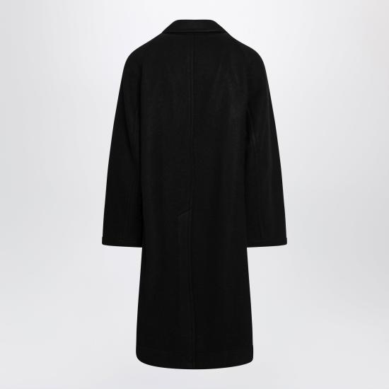 26FW 르메르 더블 브레스티드 펠티드 울 앤 알파카 코트 CO1169LF1700 Black - LEMAIRE