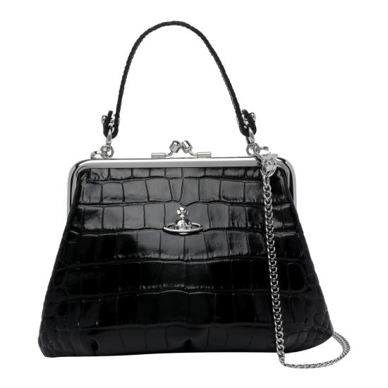 26FW 비비안웨스트우드 그래니 프레임 퍼스 4B010007W L0098 N401 BLACK