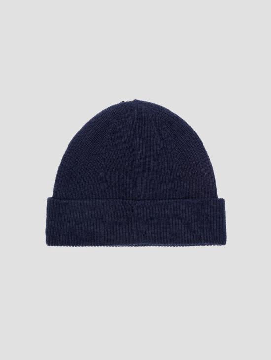 26FW 랄프 로렌 비니 캐시미어 콘 리스볼토 블루 소재의 베레토 - RALPH LAUREN