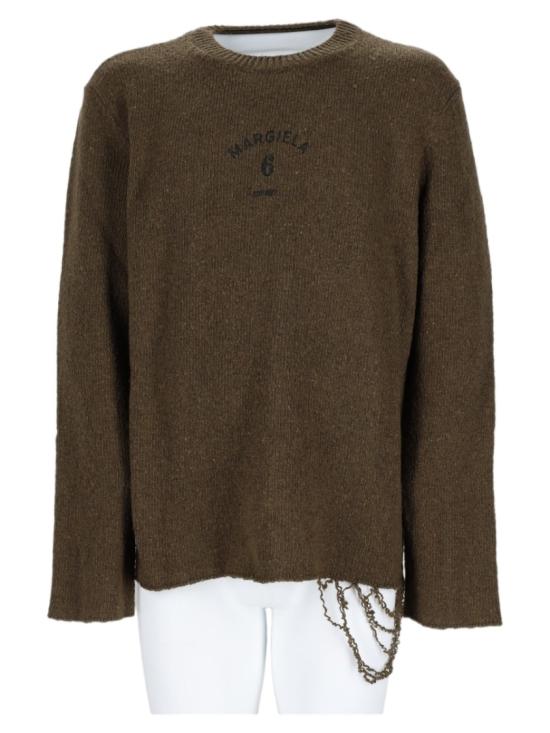 26FW MM6 메종마르지엘라 니트웨어 SH0HL0049 M13283727S Brown