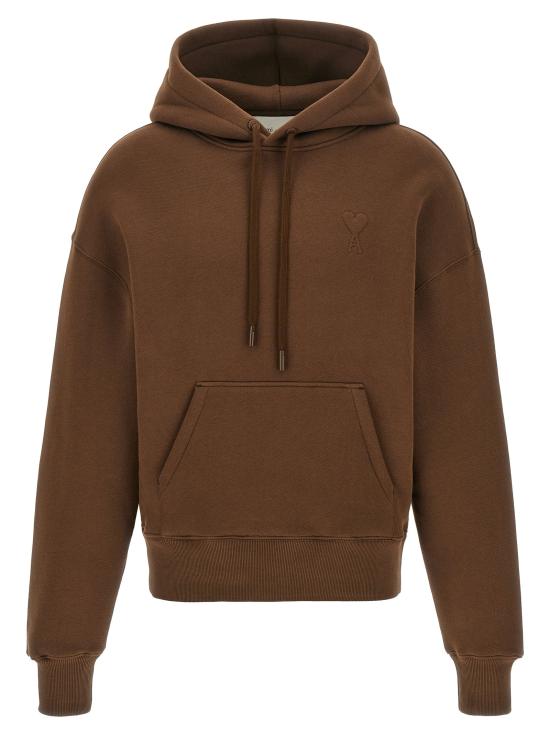 26FW 아미 후드 티셔츠 AM344340BM BROWN