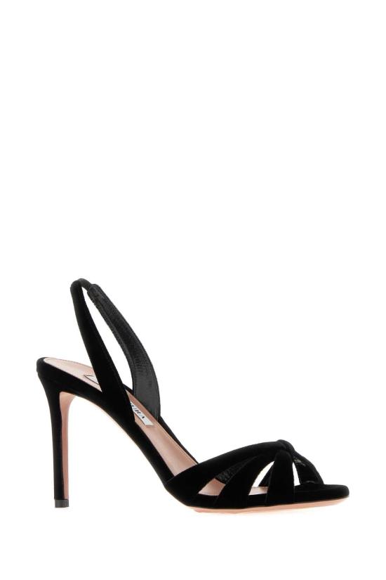 26FW 아쿠아주라 샌들 TTIMIDS0VEL BLACK - AQUAZZURA