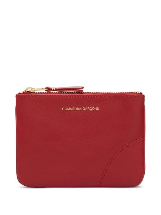 26FW 꼼데가르송 클래식 레더 라인 파우치 SA8100 7 RED