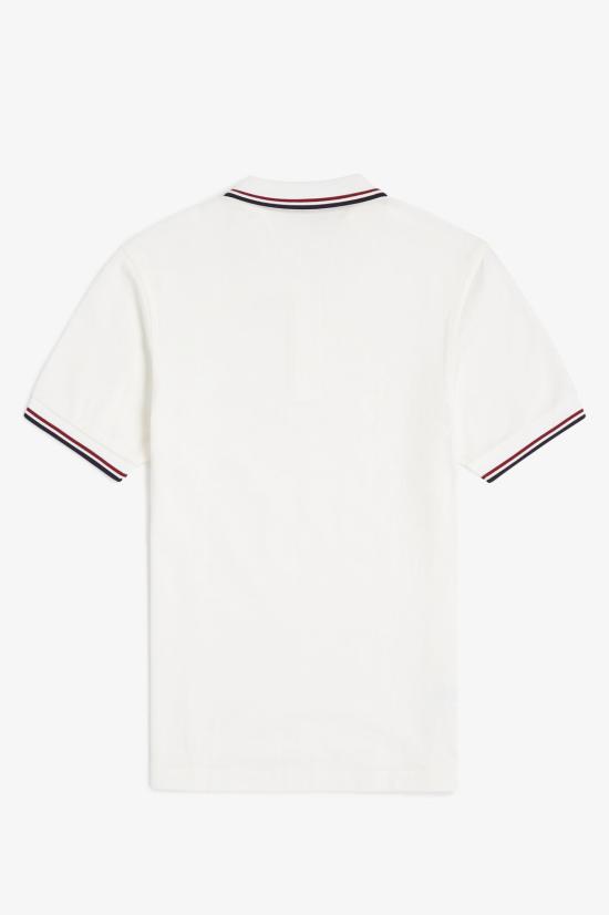 26FW 프레드페리 폴로 티셔츠 M3600 T60 SNWHT BRED NVY - FRED PERRY