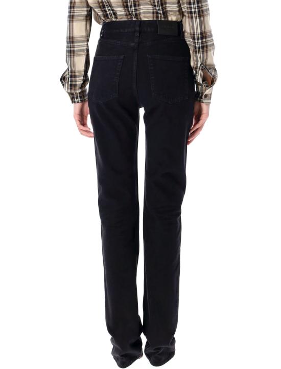 25FW 생로랑 스트레이트 팬츠 807142Y29WA 1294 MIDNIGHT BLACK - SAINT LAURENT