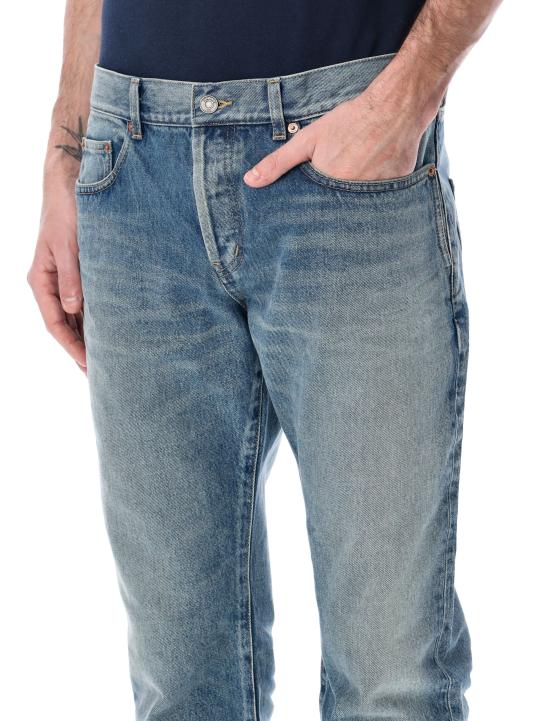 26SS 생로랑 스트레이트 팬츠 842995Y11CA 4937 INDIGO OCEAN - SAINT LAURENT