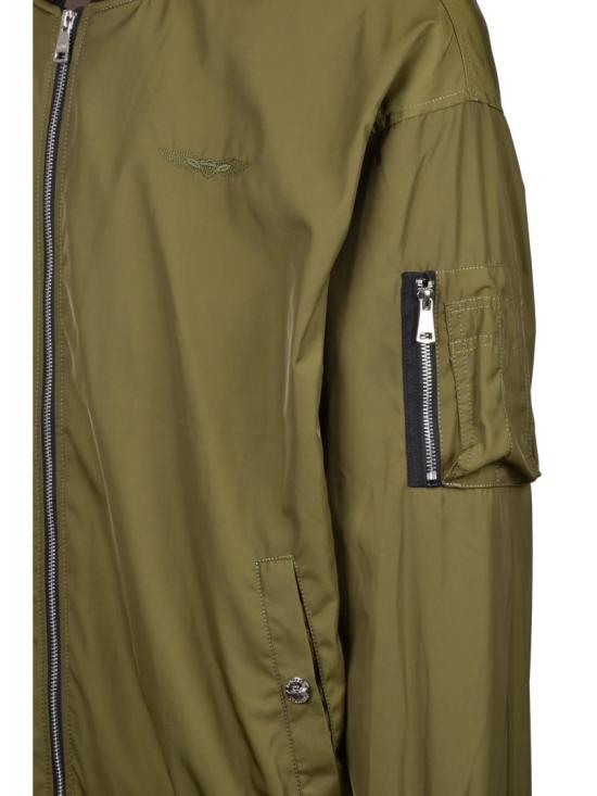  Original Bombers 자켓 대비되는 디테일이 돋보이는 오버사이즈 그린 봄버 재킷 - OTHER BRANDS
