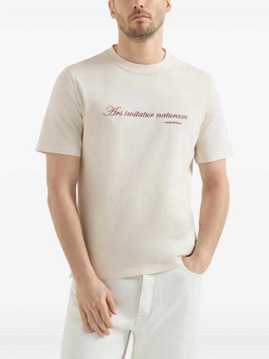 26FW 브루넬로 쿠치넬리 반팔 티셔츠 M0B138518 C2832 WHITE - BRUNELLO CUCINELLI