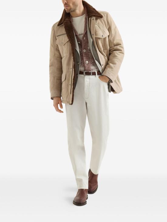 26FW 브루넬로 쿠치넬리 반팔 티셔츠 M0B138518 C2832 WHITE - BRUNELLO CUCINELLI