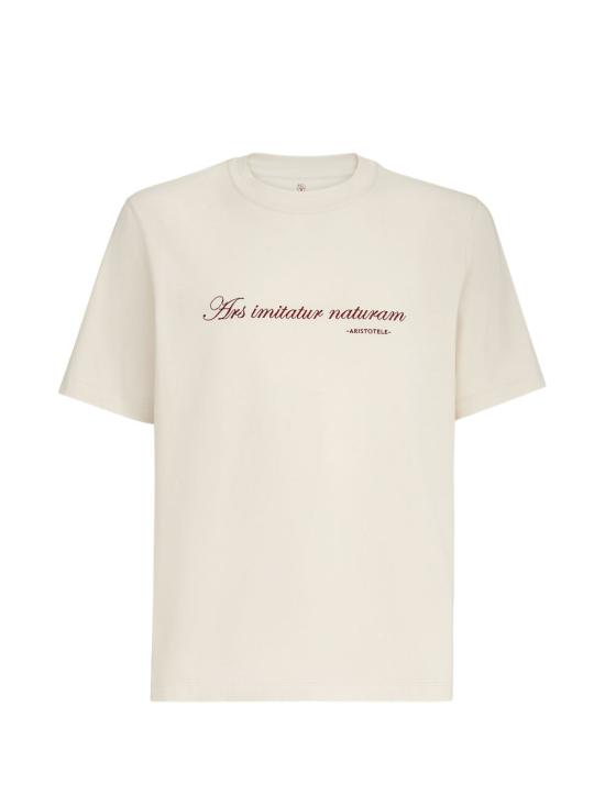 26FW 브루넬로 쿠치넬리 반팔 티셔츠 M0B138518 C2832 WHITE