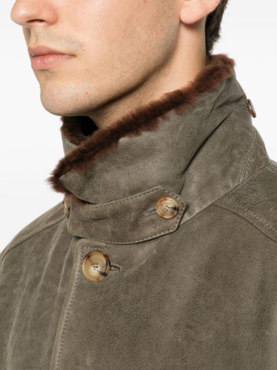 26FW 브루넬로 쿠치넬리 가죽 자켓 MPMWT1952 CMD40 BROWN - BRUNELLO CUCINELLI