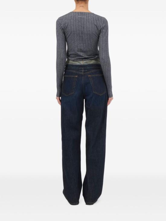  MM6 메종마르지엘라 데님 팬츠 S62LB0225M30063962 AI26 NAVY - MM6 MAISON MARGIELA