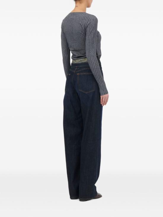  MM6 메종마르지엘라 데님 팬츠 S62LB0225M30063962 AI26 NAVY - MM6 MAISON MARGIELA