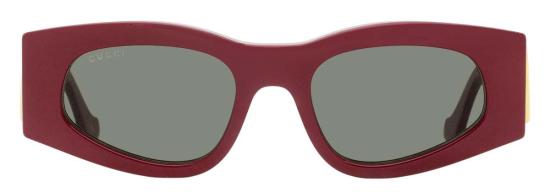  구찌 안경 테이퍼드 오벌 선글라스 GG1754 S005 52mm 버건디 - GUCCI