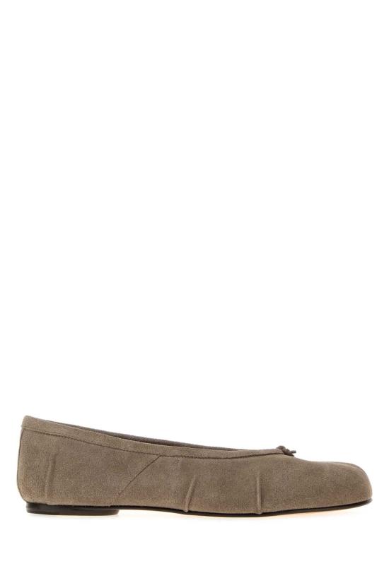 26FW 마르지엘라 타비 발레리나 스웨이드 플랫 슈즈 S58WZ0127P7854 T2146 TAUPE